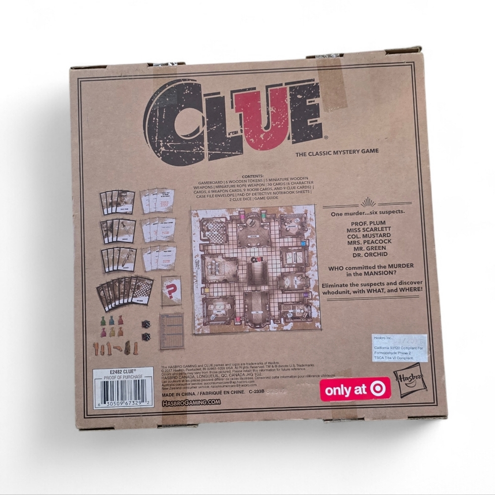 Hasbro Clue Rustic Wood Edition Board Game Target Exclusive Mystery Game - Picture 3 of 3